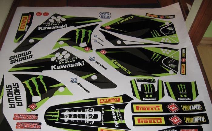 Kit Deco Kawasaki Kxf 250 2006 2008 Monster