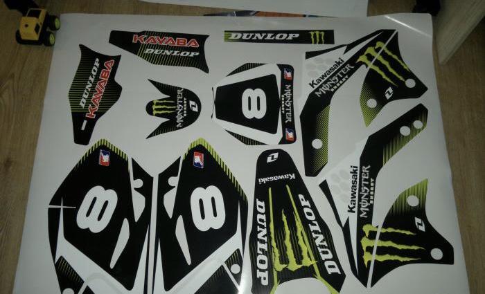 Kit Deco Kawasaki Kxf 450 2006 2008 Monster #2