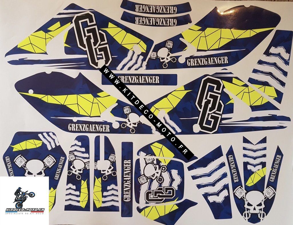 Kit DÉco Husqvarna Wr : Te : Sm : Cr : Tc 2000 2005 Gg (non Fluo, Fluo En Option)