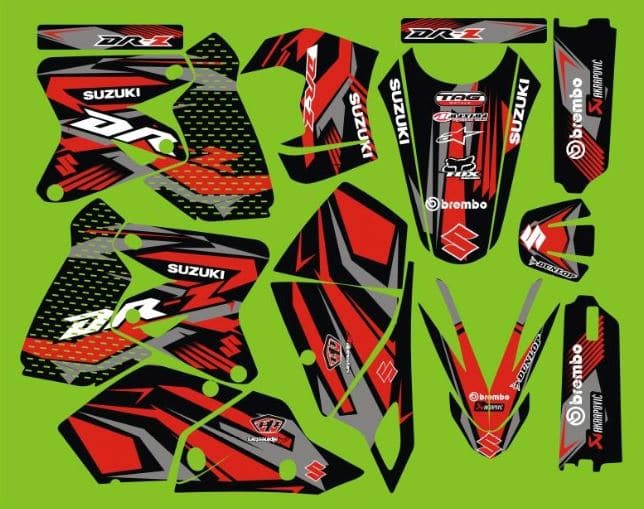 Kit Déco 400 Drz Suzuki Red