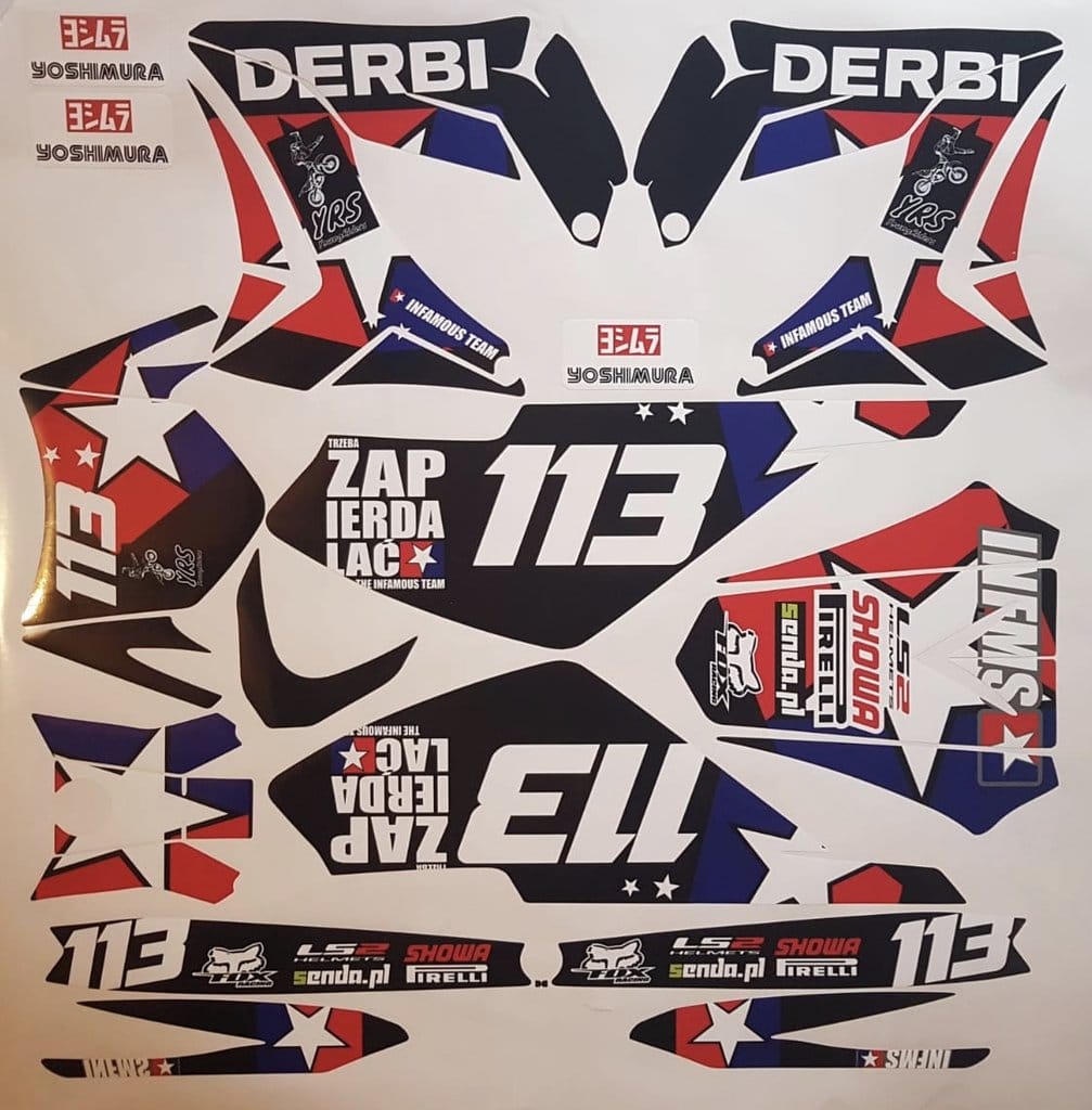 Kit Deco Derbi Carenage Tnt Usa