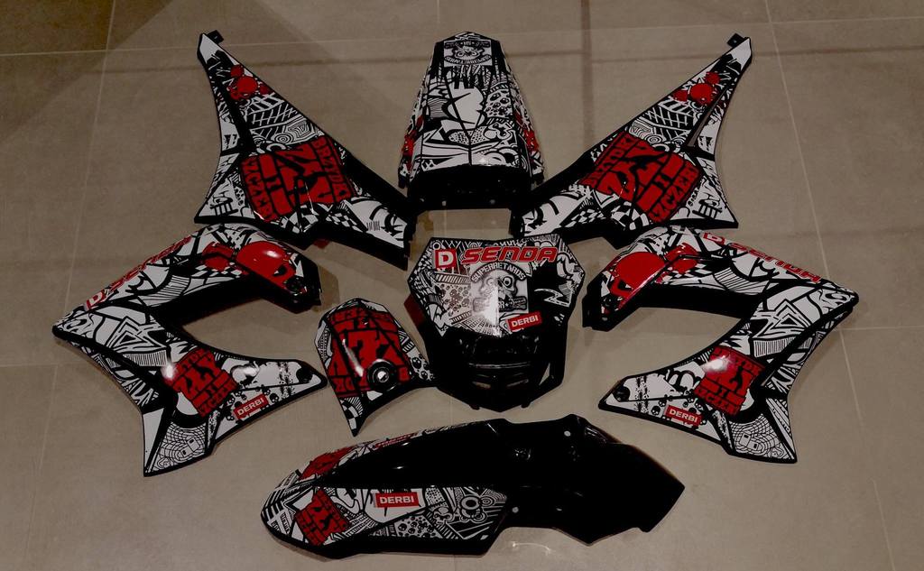 Kit Deco Derbi Carenage Tnt White