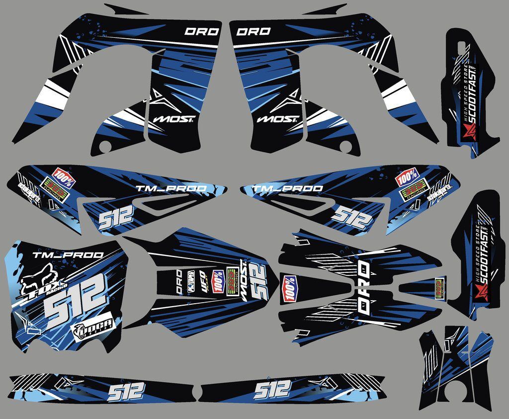 Kit Deco Derbi Drd Pro Blue Line