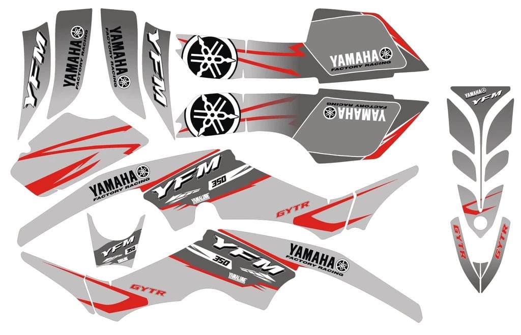 Kit Deco Quad Yamaha 350 Raptor Grey