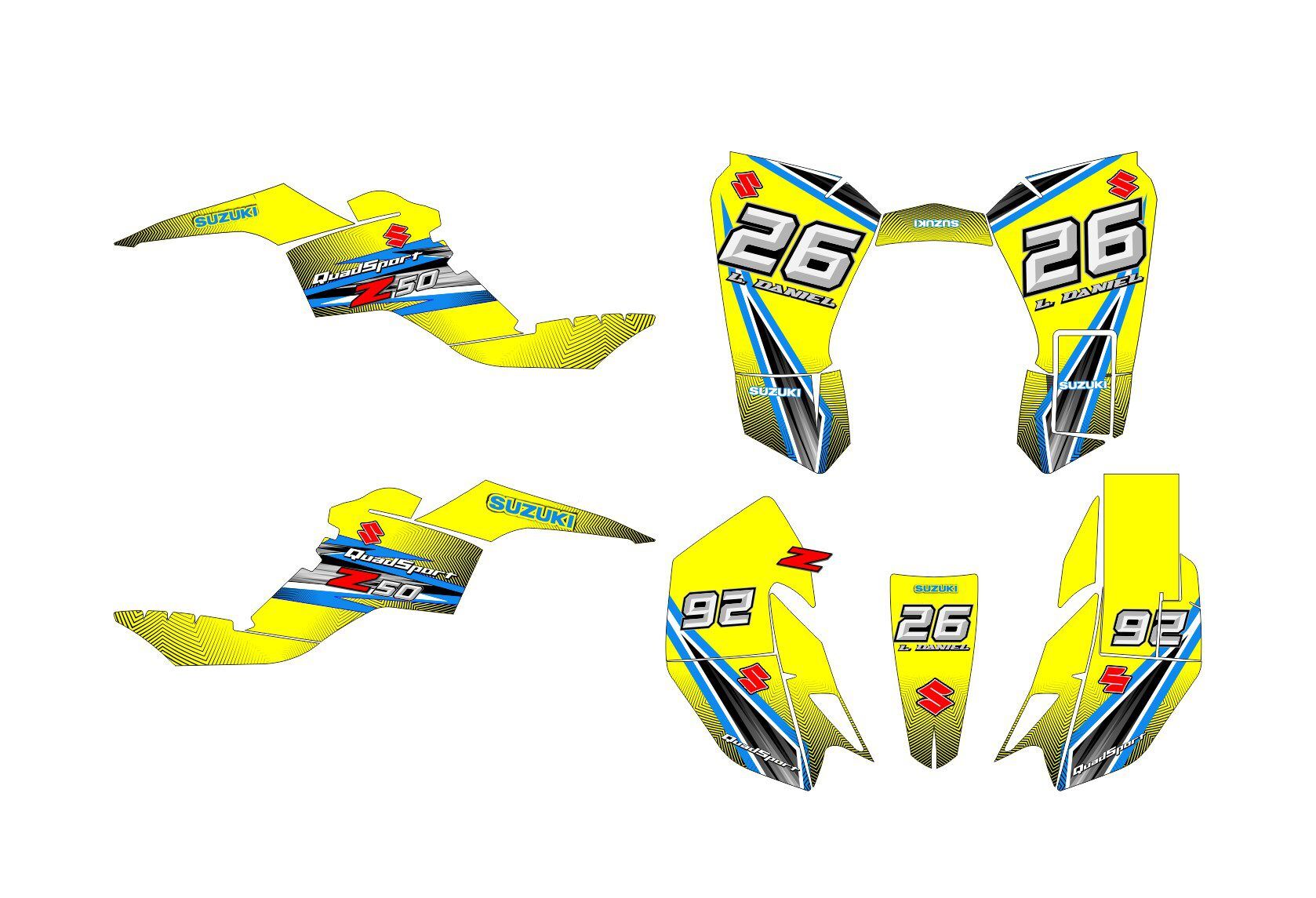 kit déco suzuki 50 ltz (après 2006) origine