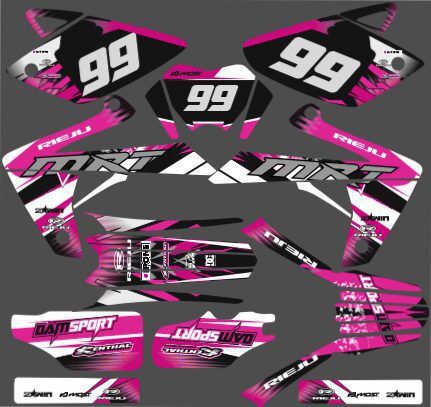 kit déco rieju 50 mrt color rose