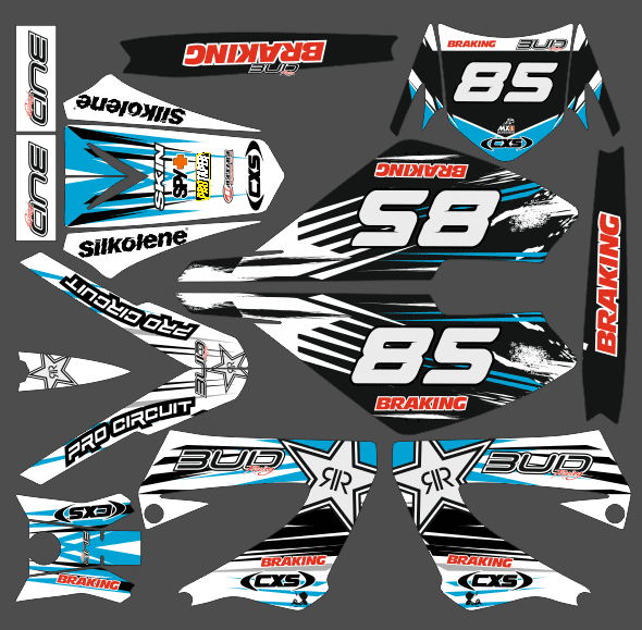 kit deco derbi 50 xtreme bud