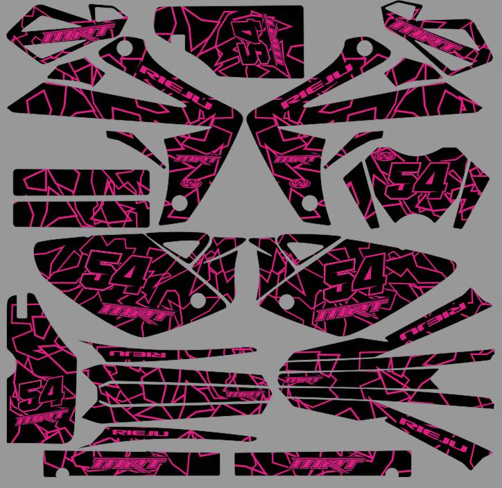 kit deco rieju mrt 50 flash rose