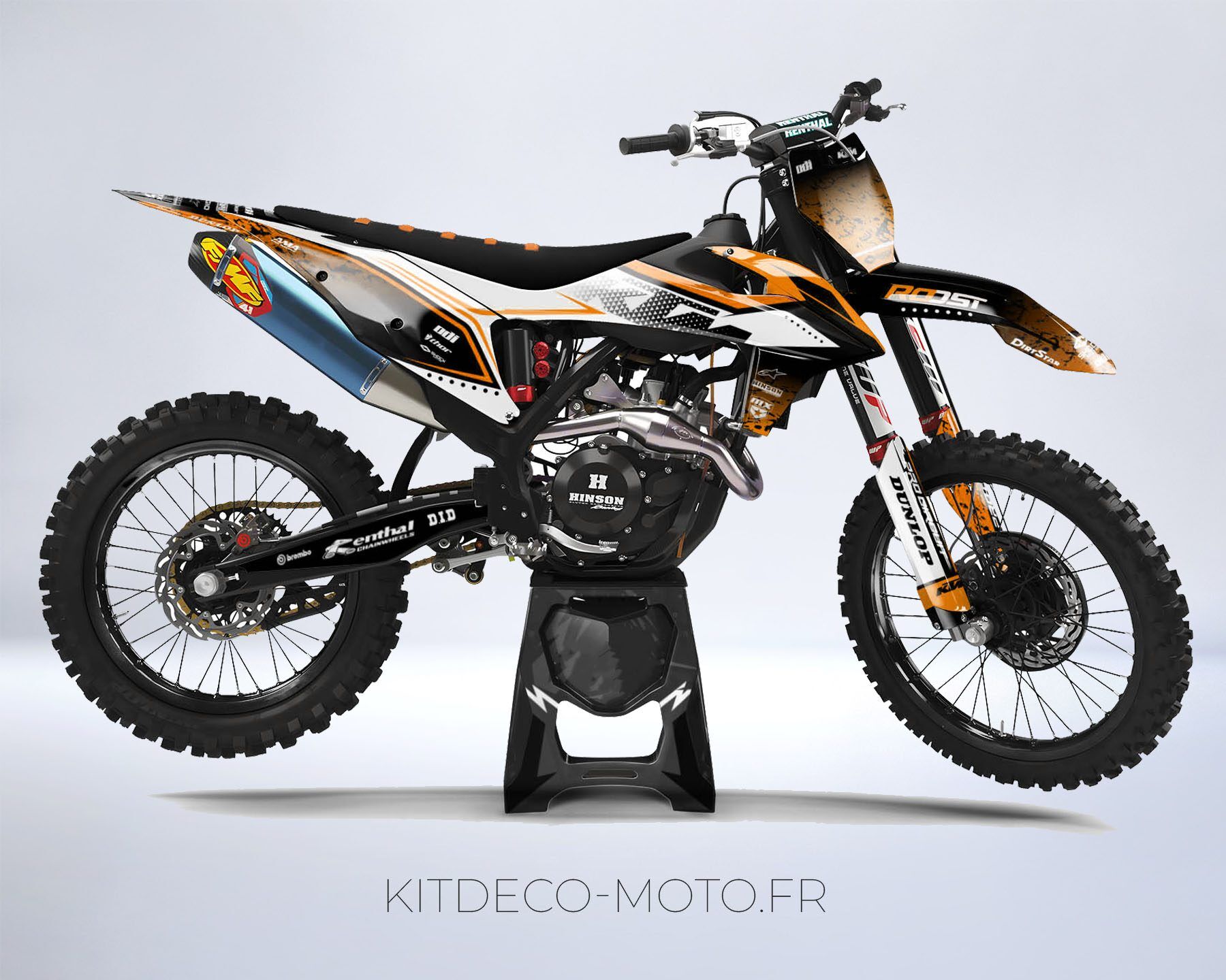 kit déco ktm sx / sxf (2019 2022) splash orange