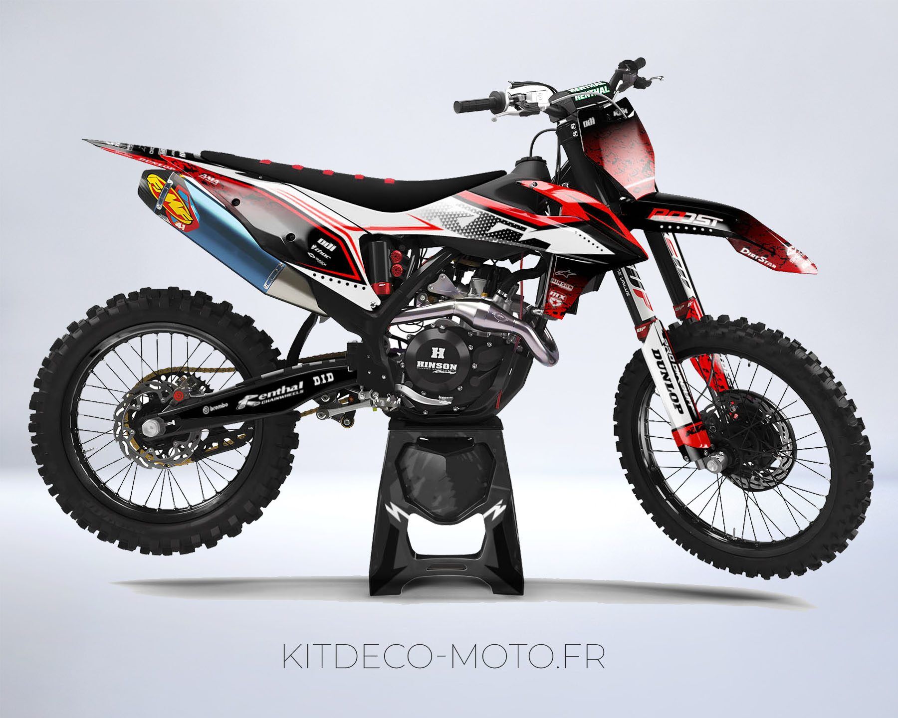 kit déco ktm sx / sxf (2019 2022) splash rouge