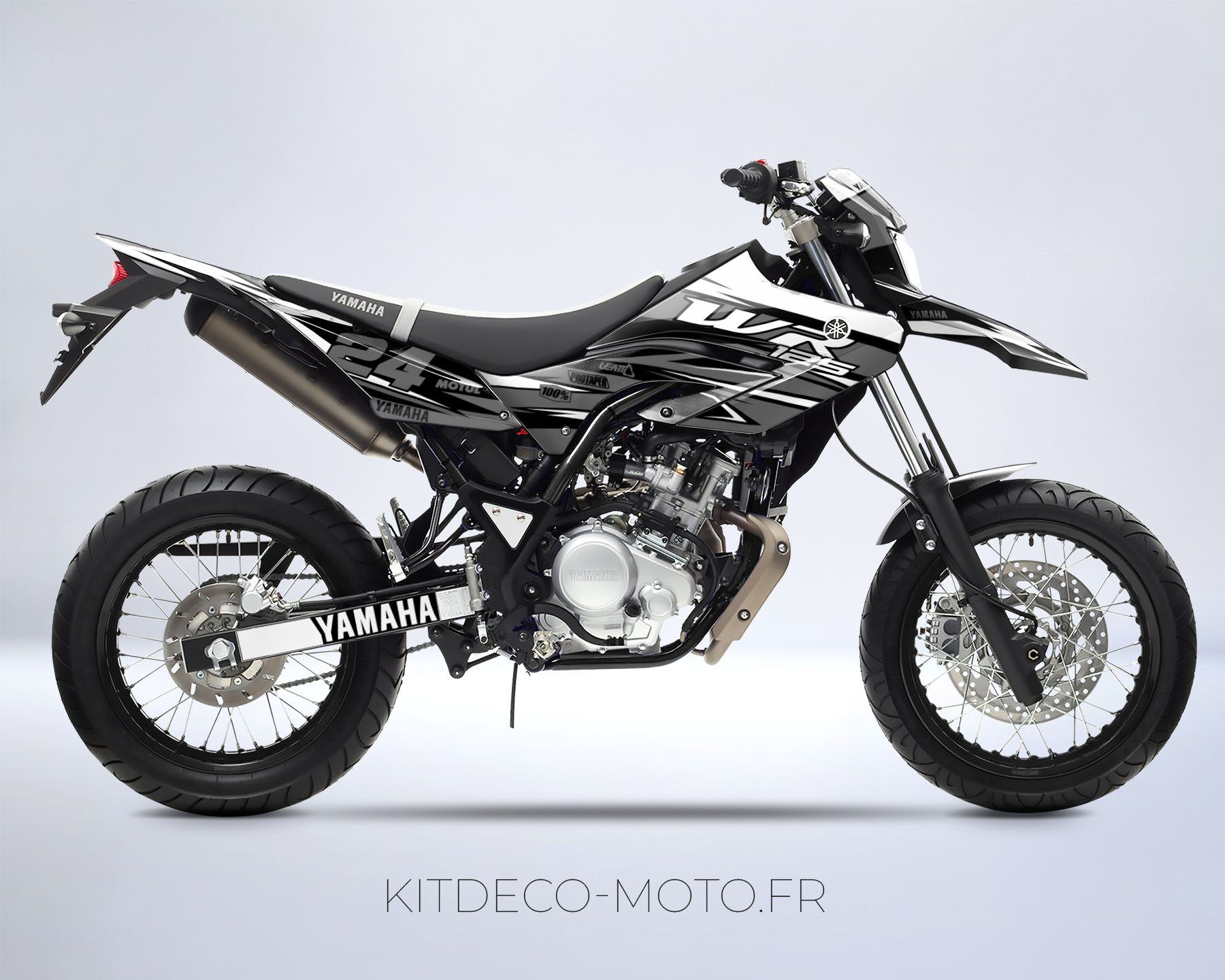kit déco yamaha wr 125 gotam blanc