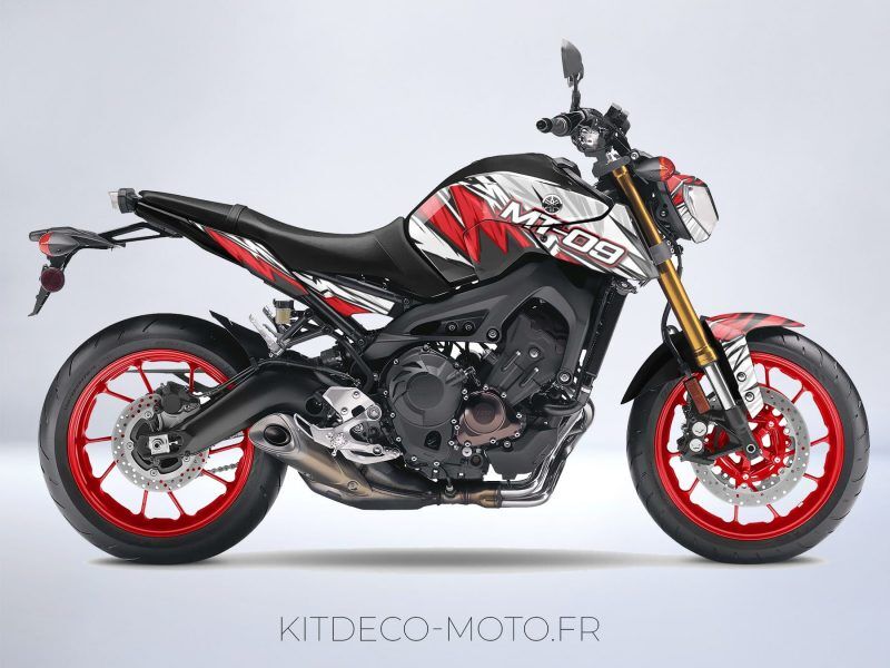 Zestaw dekoracyjny Yamaha MT 09 - Anniversary Grey - sklep z