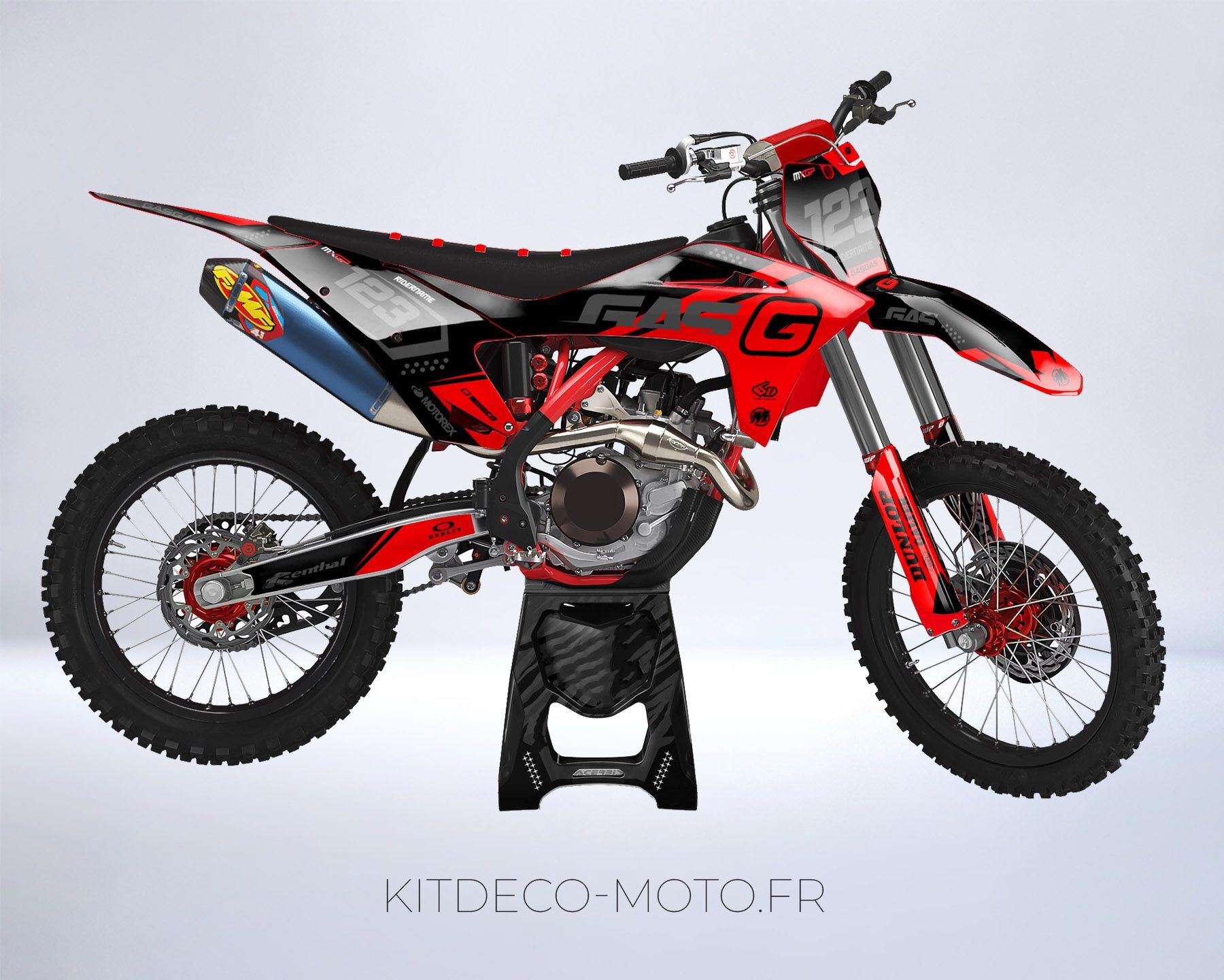 kit déco gasgas ec (2021 2023) motorex noir