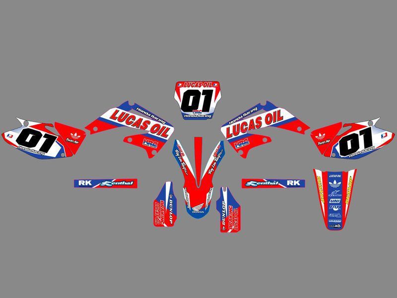 kit déco honda 250 crf (2004 2005) lucas oil #2