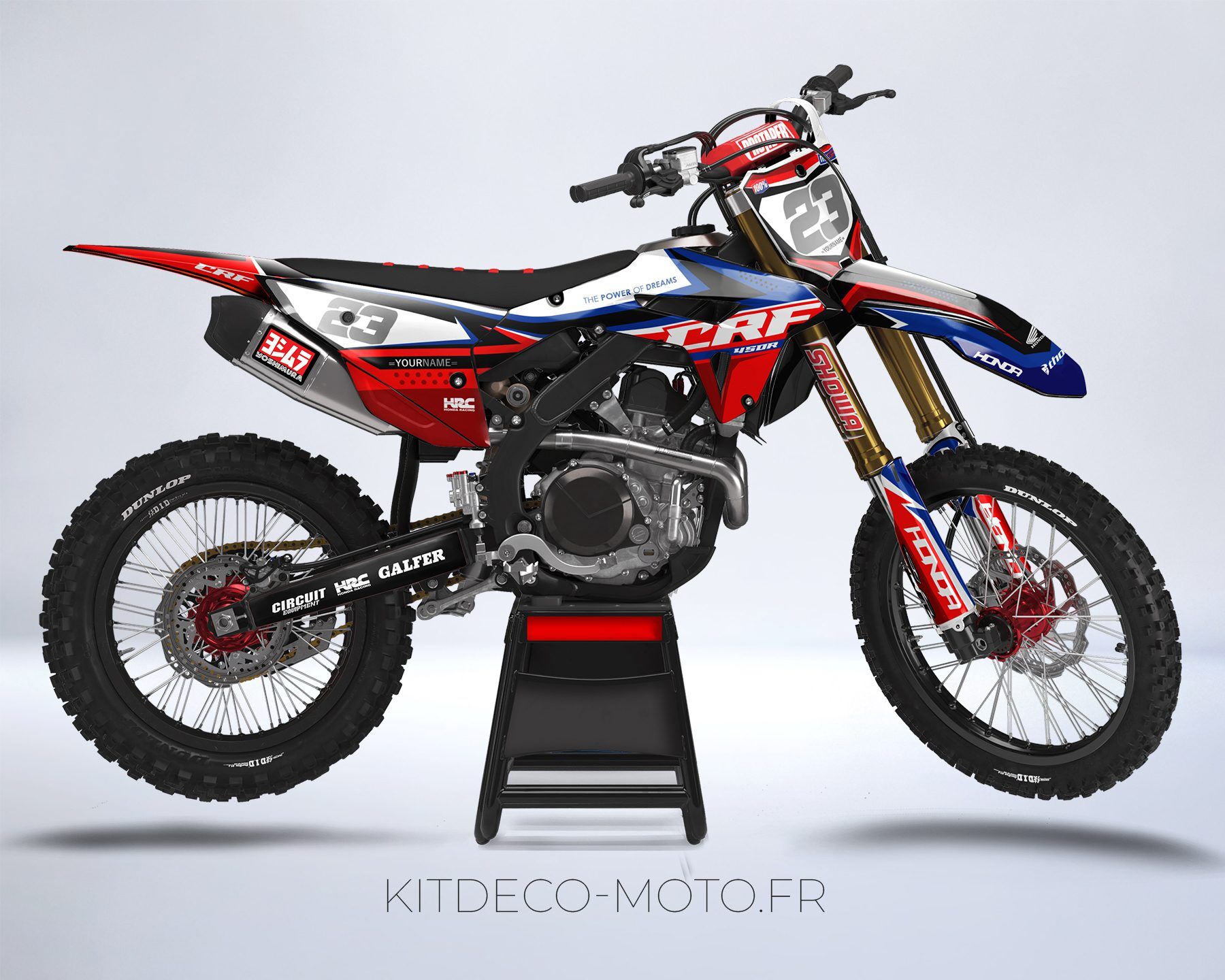 Honda 250 CRF (2022-2024) deco kit - Factory White