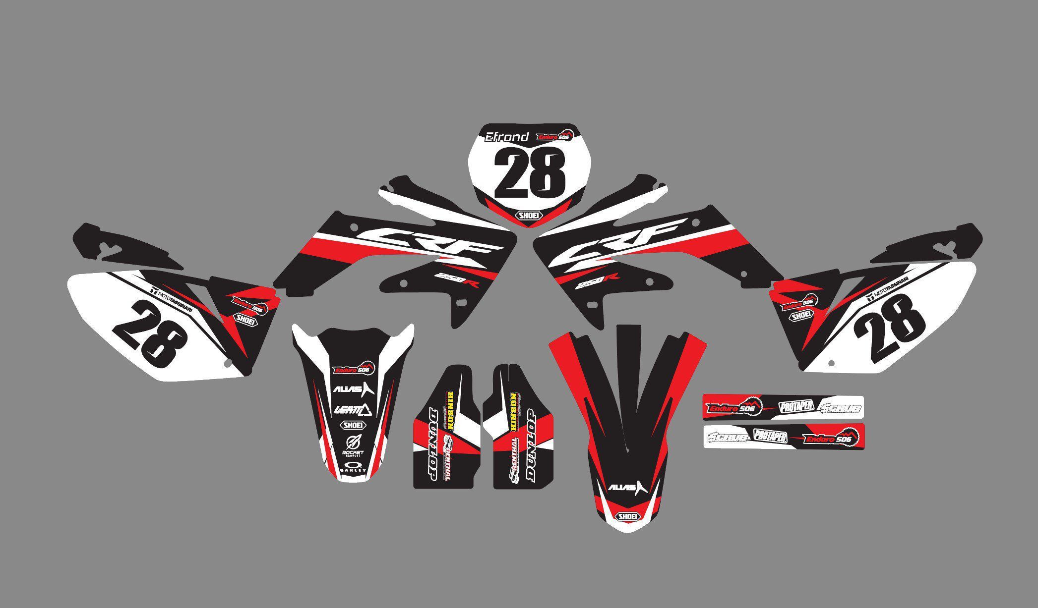 kit déco honda 250 crf (2006 2009) efrond