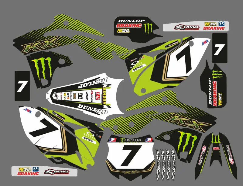kit déco kawasaki 250 kxf (2013 2016) monster