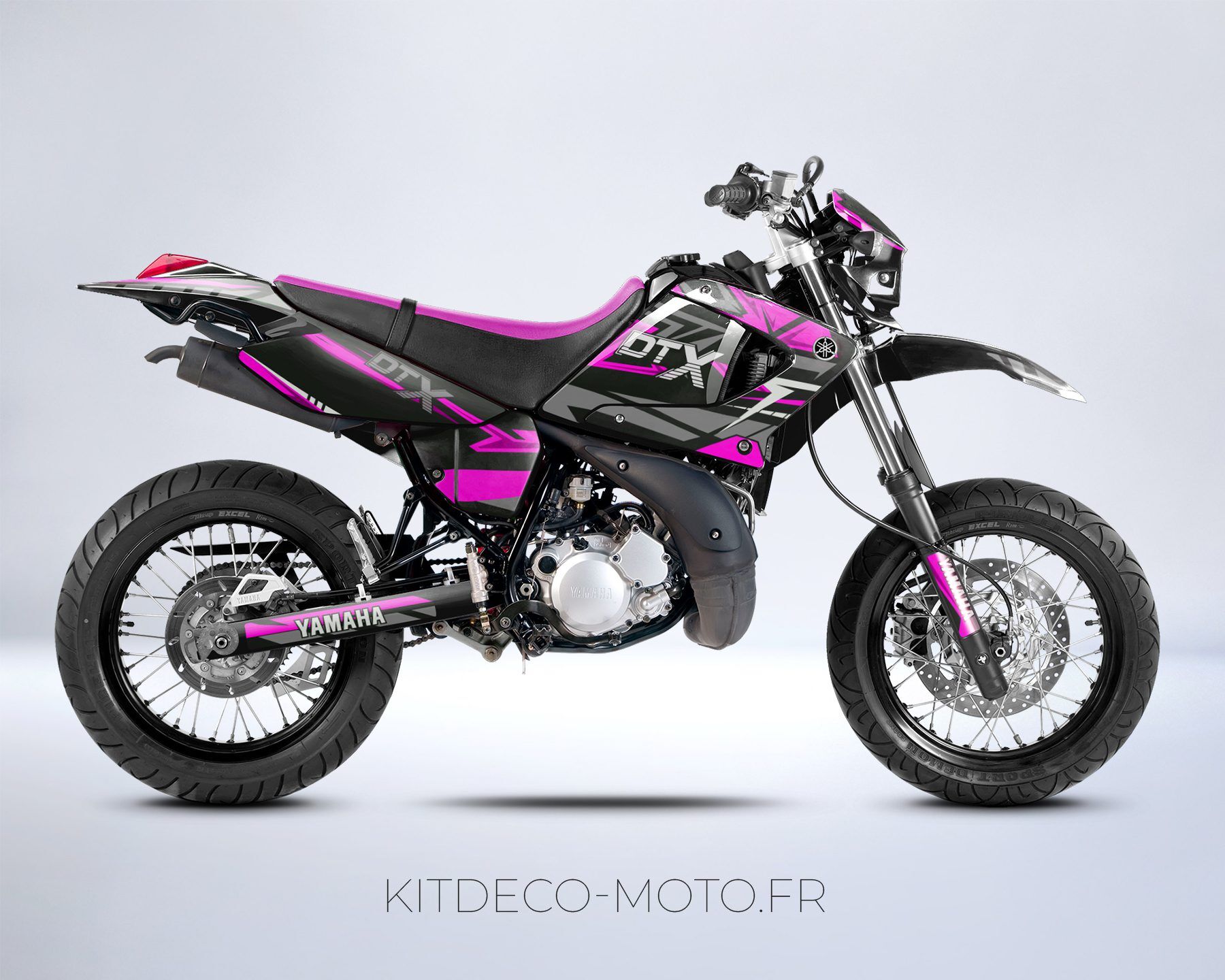 kit déco yamaha dt 125 aircross rose