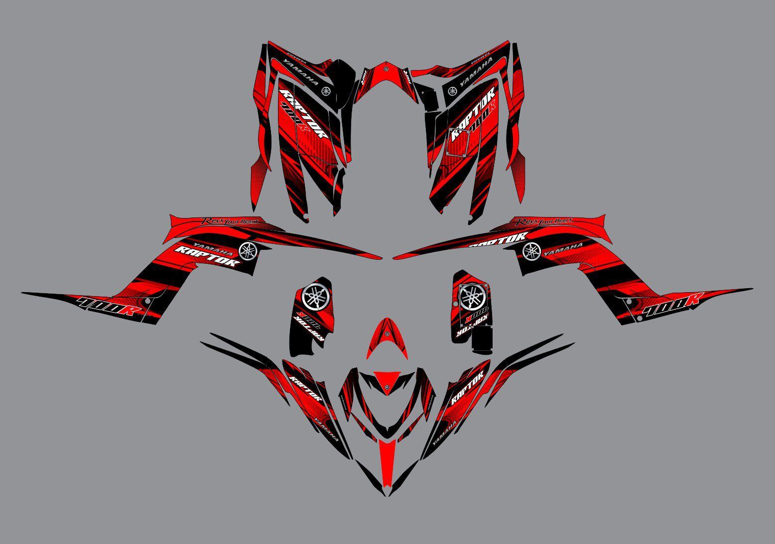 kit déco yamaha yfm 700 raptor revs your heart