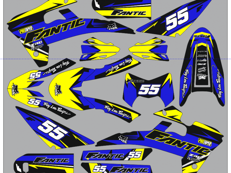 オリジナルアートコレクション#50 Kup zestaw graficzny Fantic XM / XE 50cc (2017-2022) do
