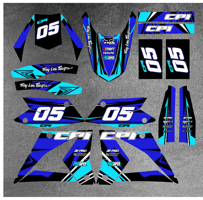 kit déco cpi 50 – craft bleu / cyan