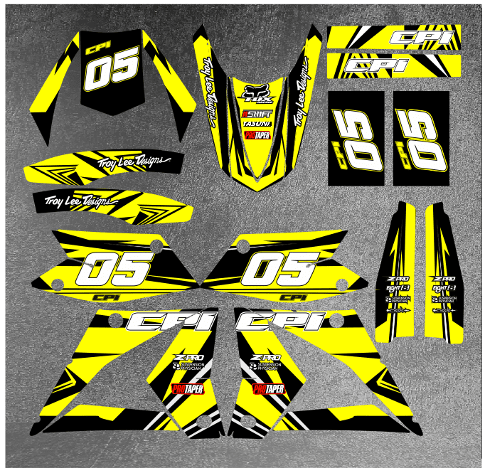 kit déco cpi 50 – craft jaune