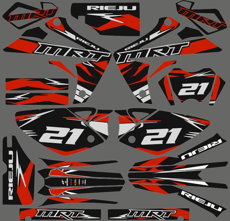 kit déco rieju 50 mrt factory racing rouge