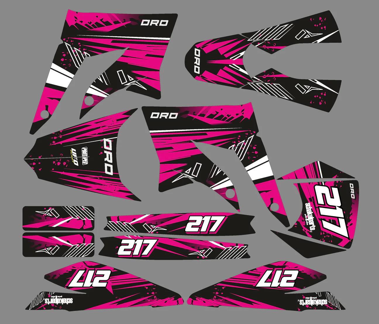 kit déco gilera smt (2011 2017) line rose