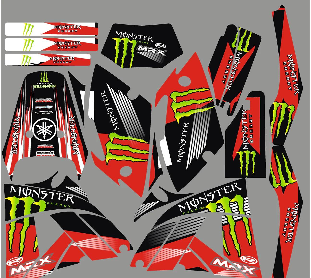 kit déco rieju 50 mrx monster rouge