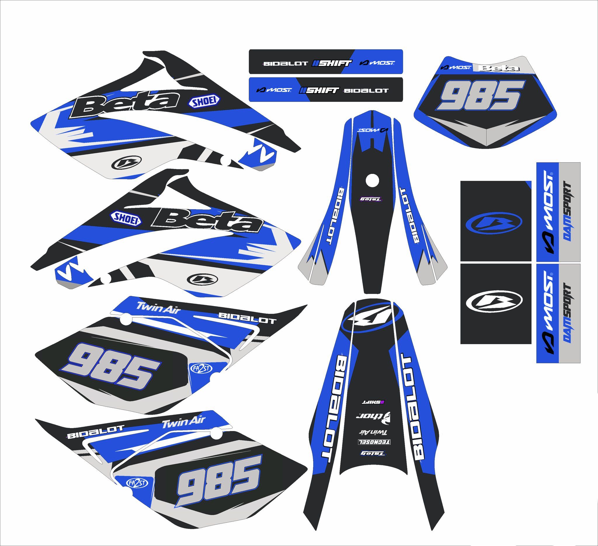 kit déco beta 50 – racing bleu 2006 2010