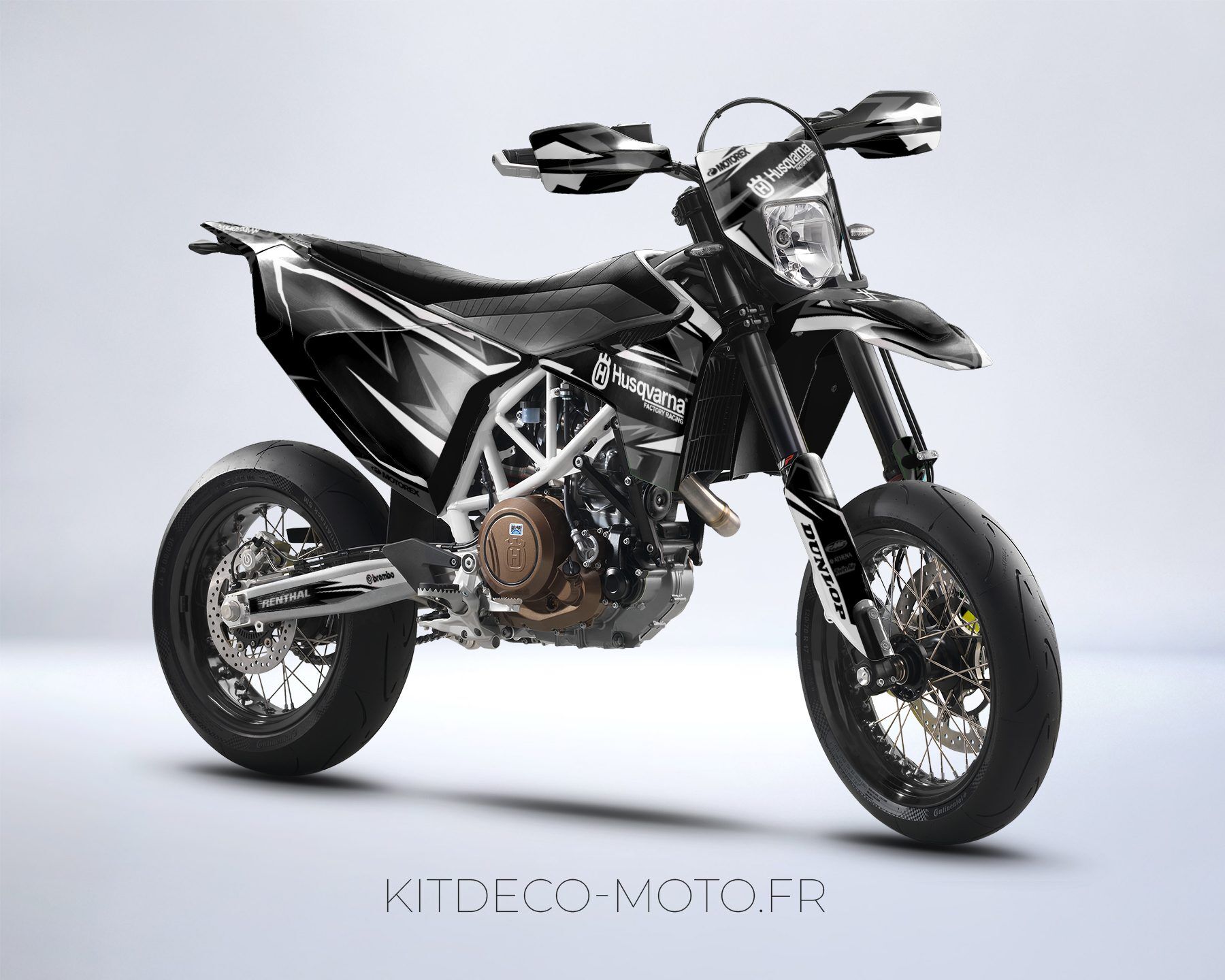 kit déco husqvarna 701 sm colors mixt blanc