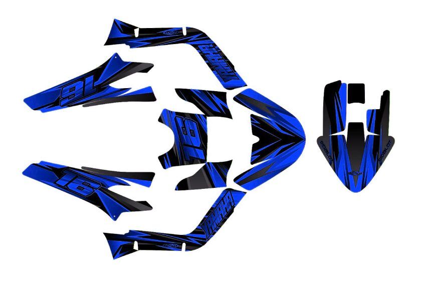 kit déco mbk booster (2004 2018) airon bleu