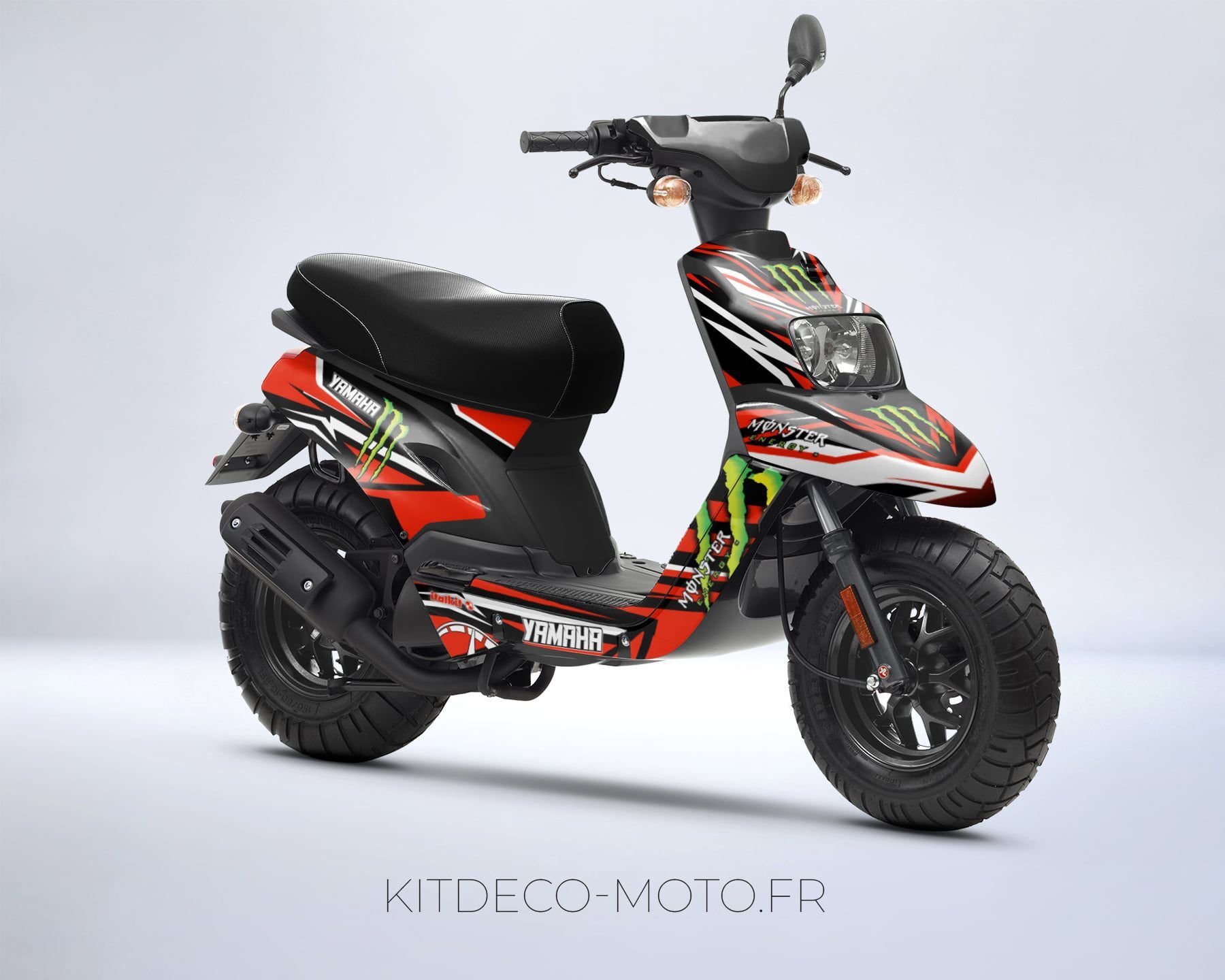 kit déco mbk booster (2004 2018) monster rouge