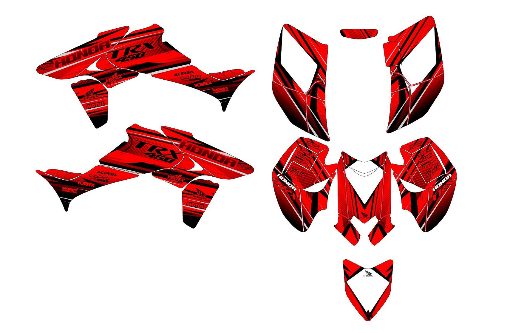 kit déco honda 450 trx factory