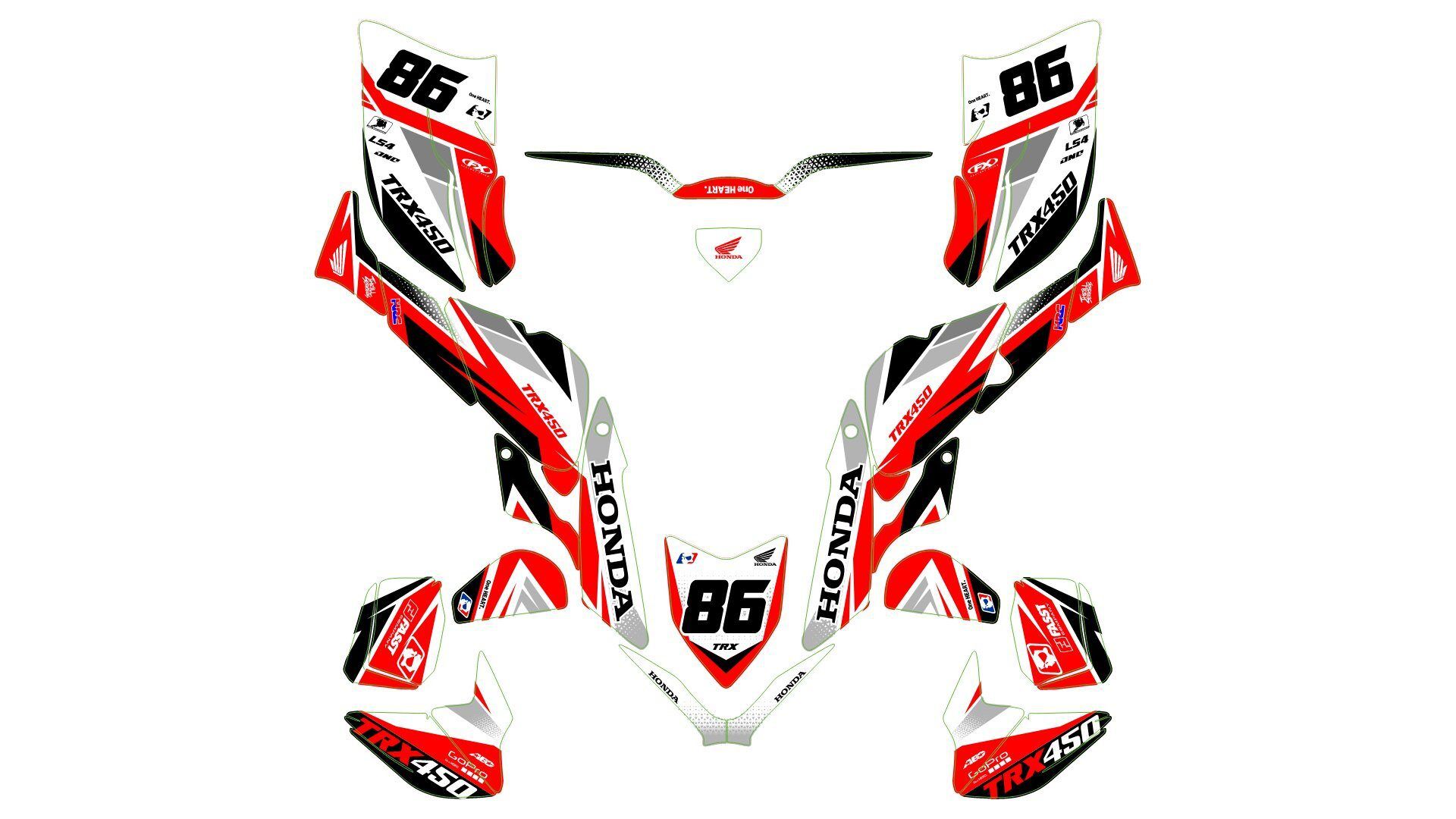 kit déco honda 450 trx pyr