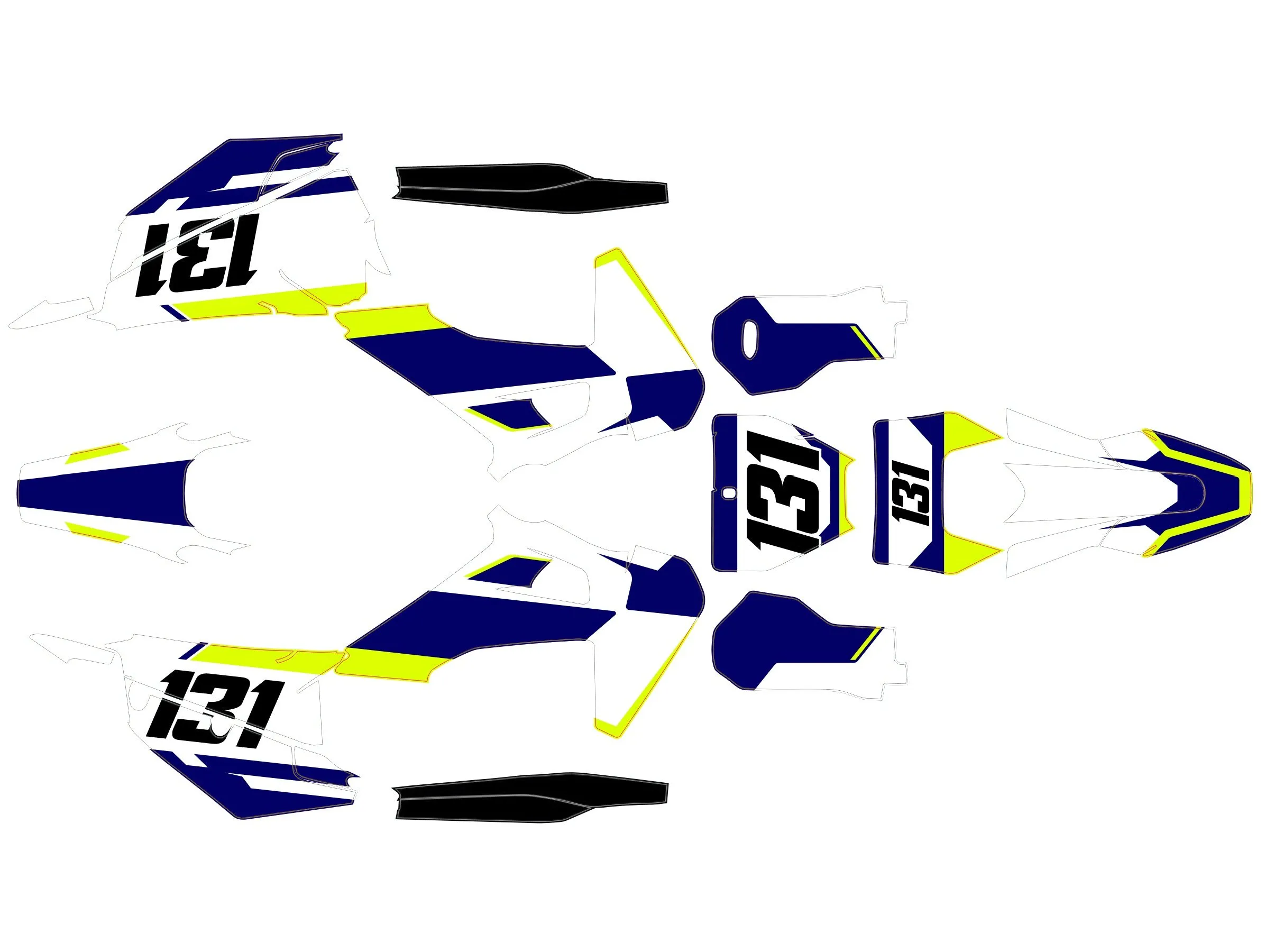 kit déco husqvarna tc / fc / fs (2019 2022) origine