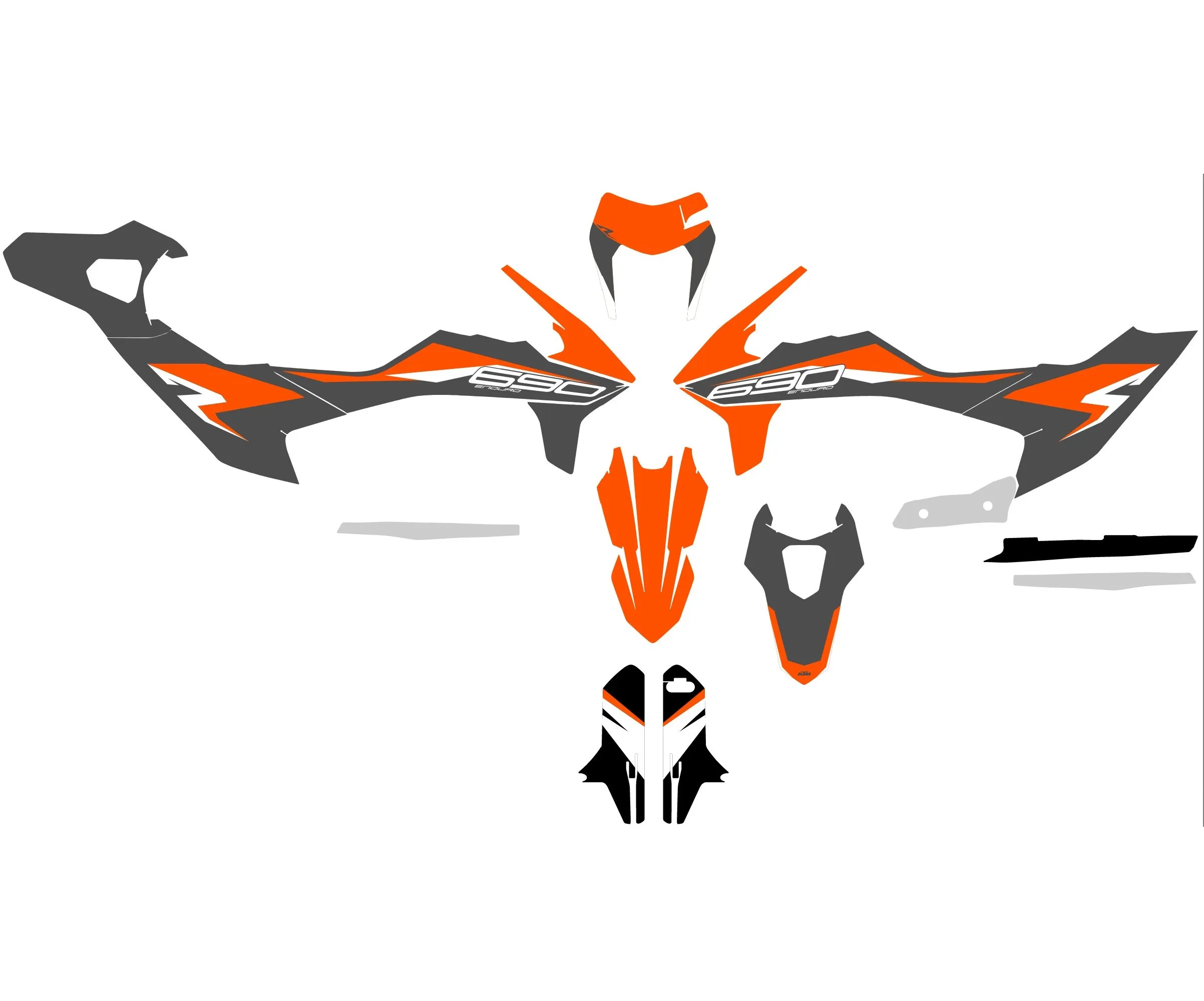 kit déco ktm 690 smcr (2019 2024) origine