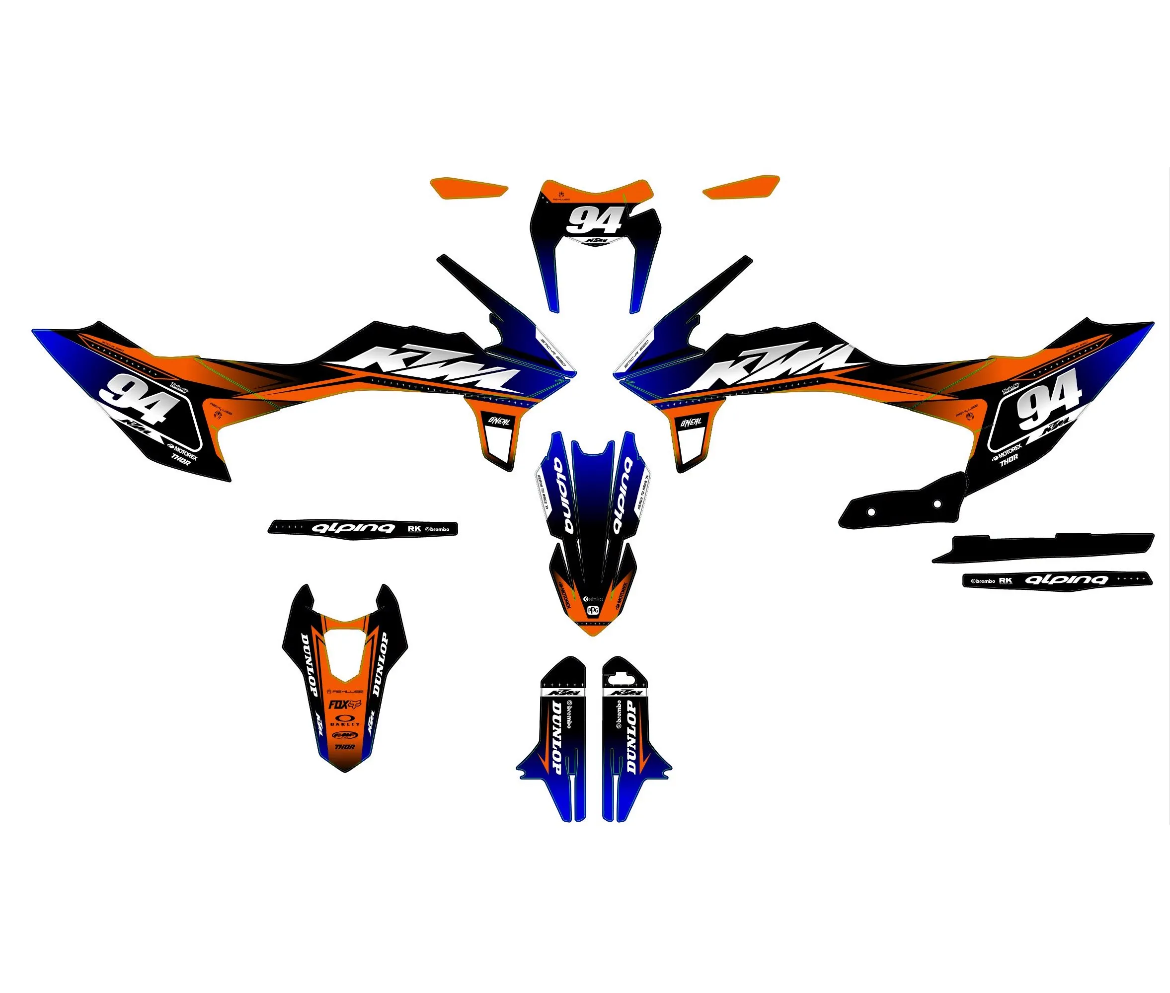 kit déco ktm 690 smcr (2019 2024) power