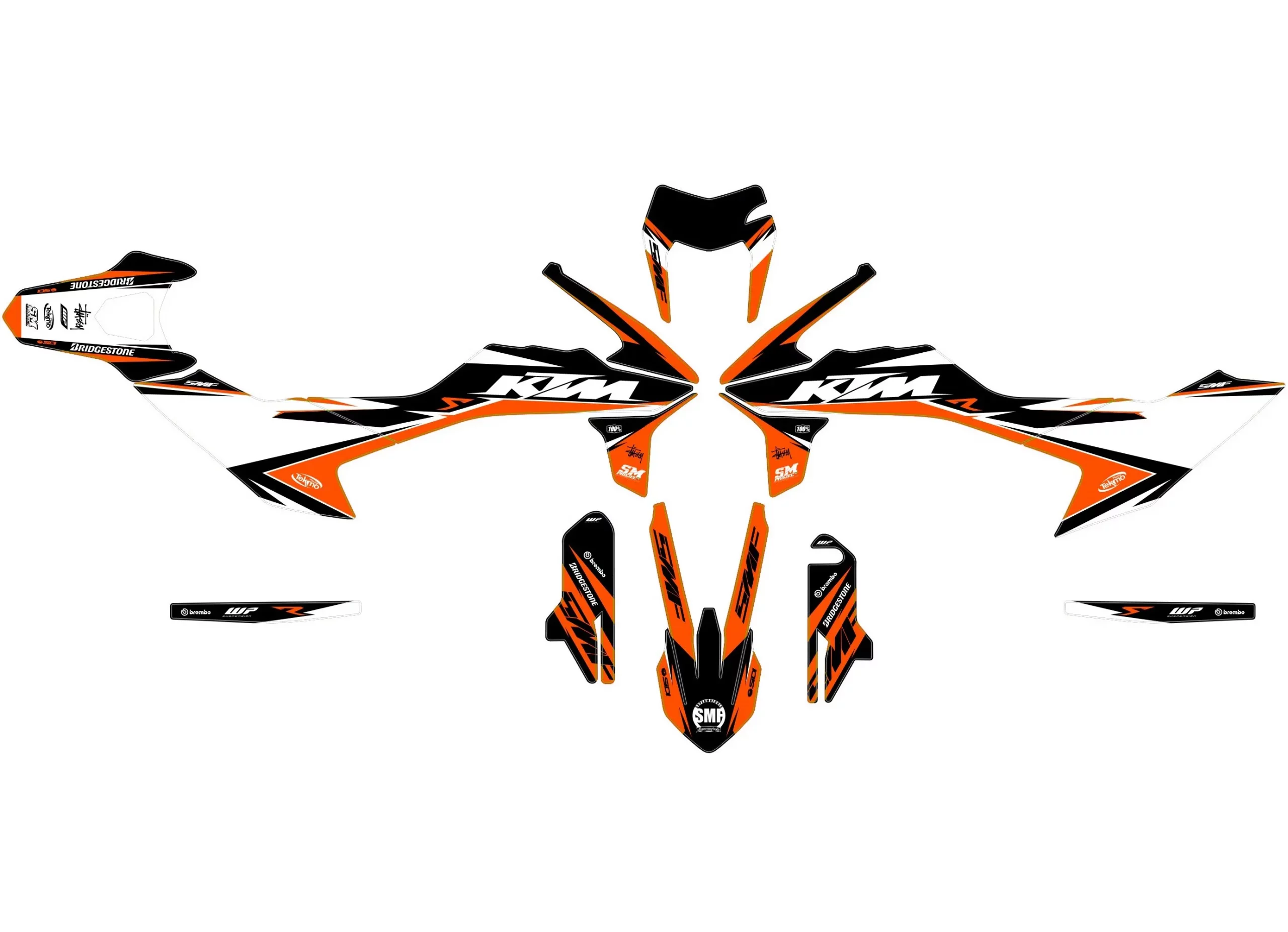 kit déco ktm 690 smcr (2019 2024) strong