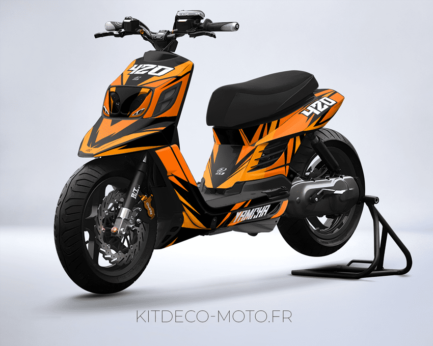 kit déco mbk booster bcd craft orange