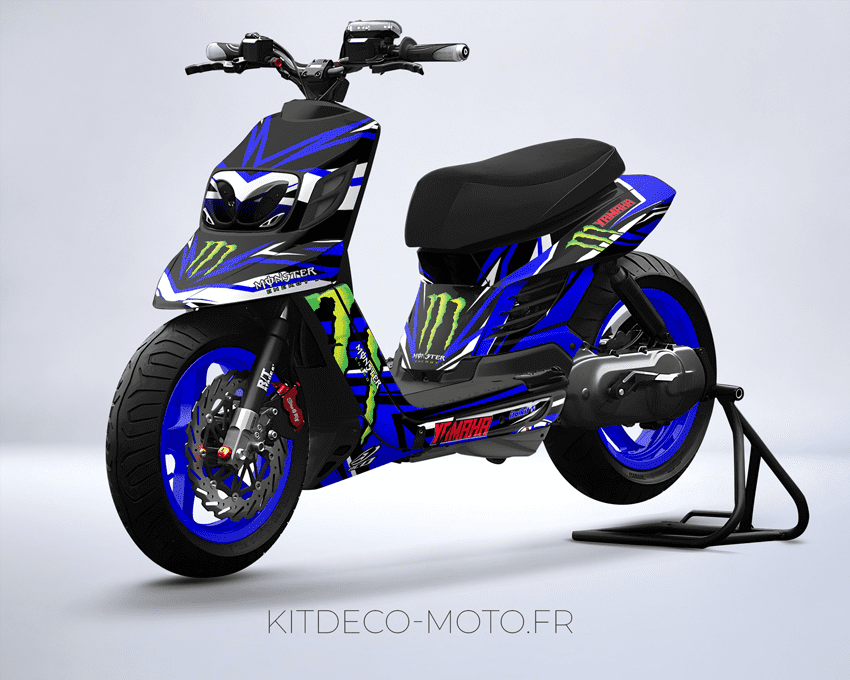 kit déco mbk booster bcd monster bleu