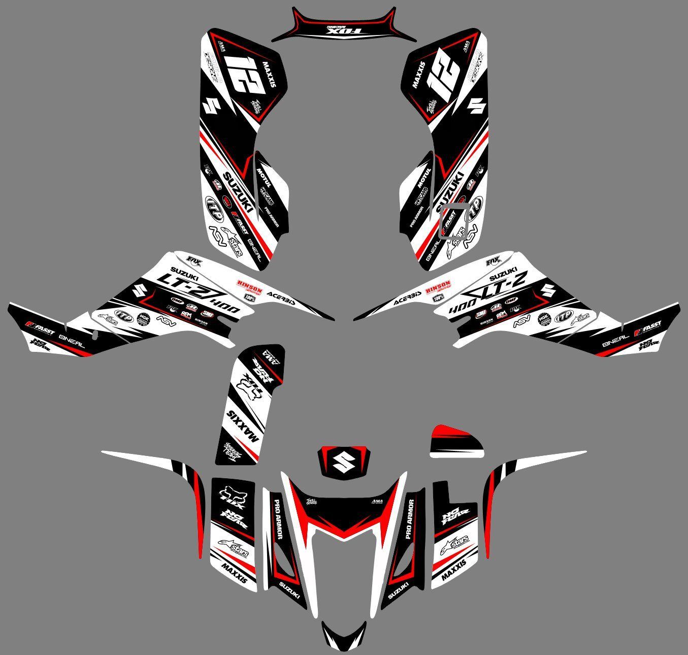 kit déco suzuki 400 ltz sponsors