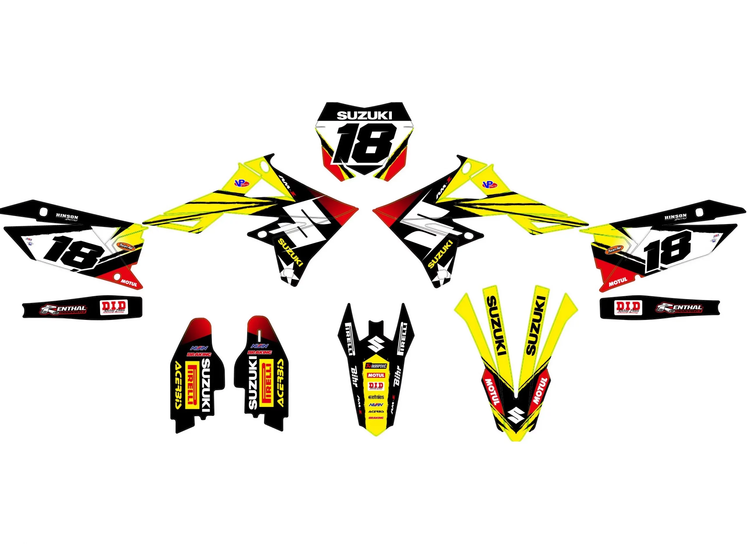kit déco suzuki 250 rmz (2019 2024) race