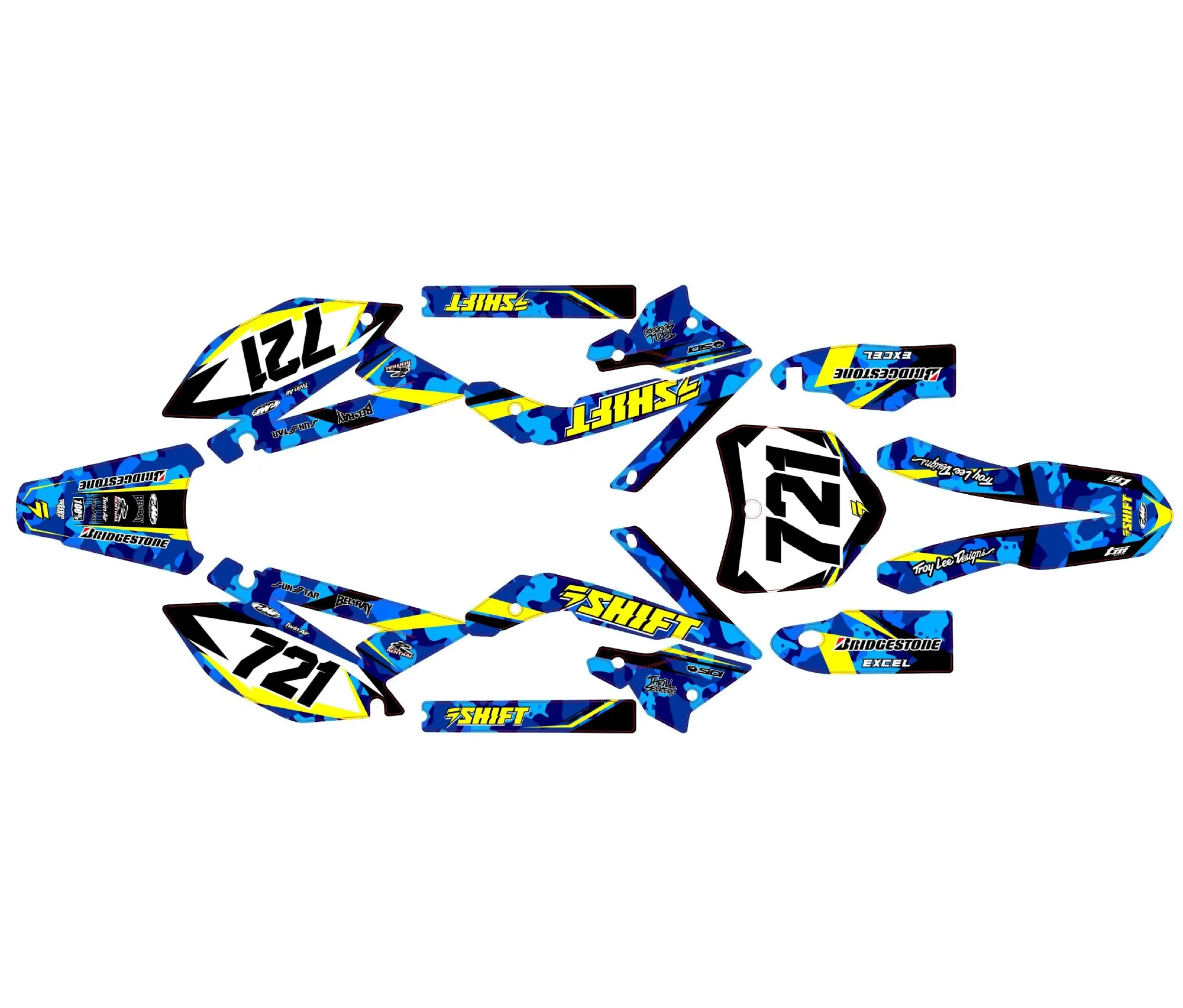 kit déco tm racing 85 (2013 2024) camo