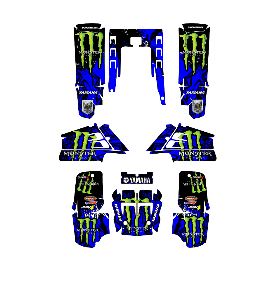 kit déco yamaha 350 banshee monster bleu