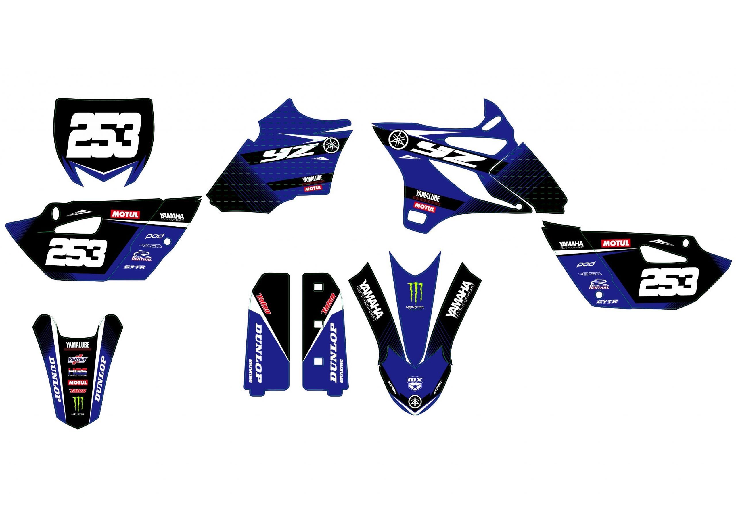 kit déco yamaha 85 yz monster