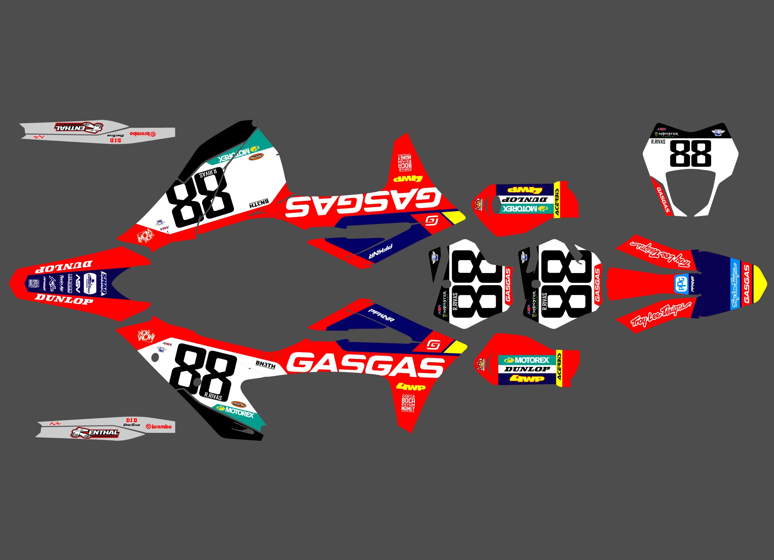 kit déco gasgas ec (2021 2023) fourty