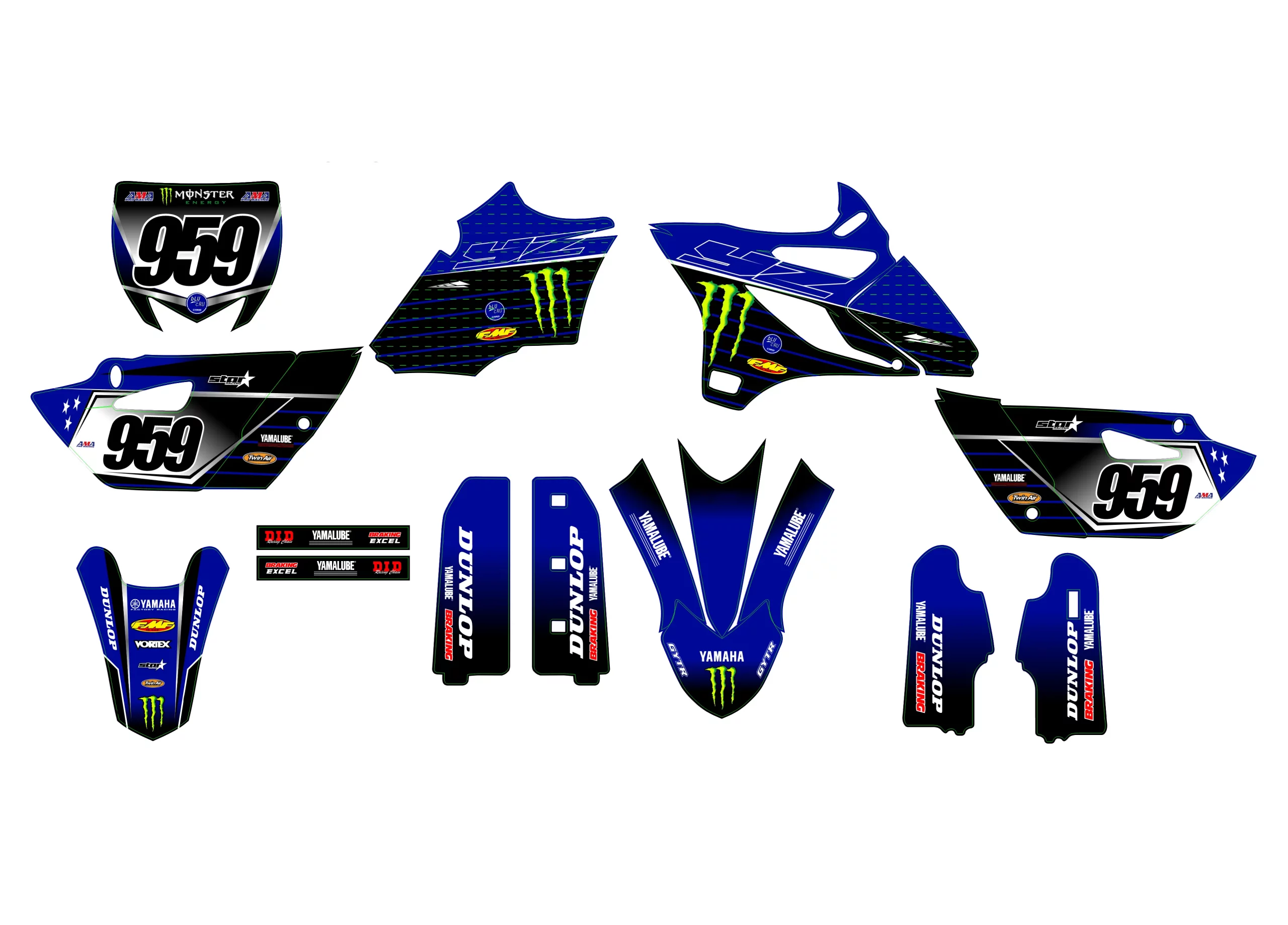 kit déco yamaha 85 yz (2015 2021) monster