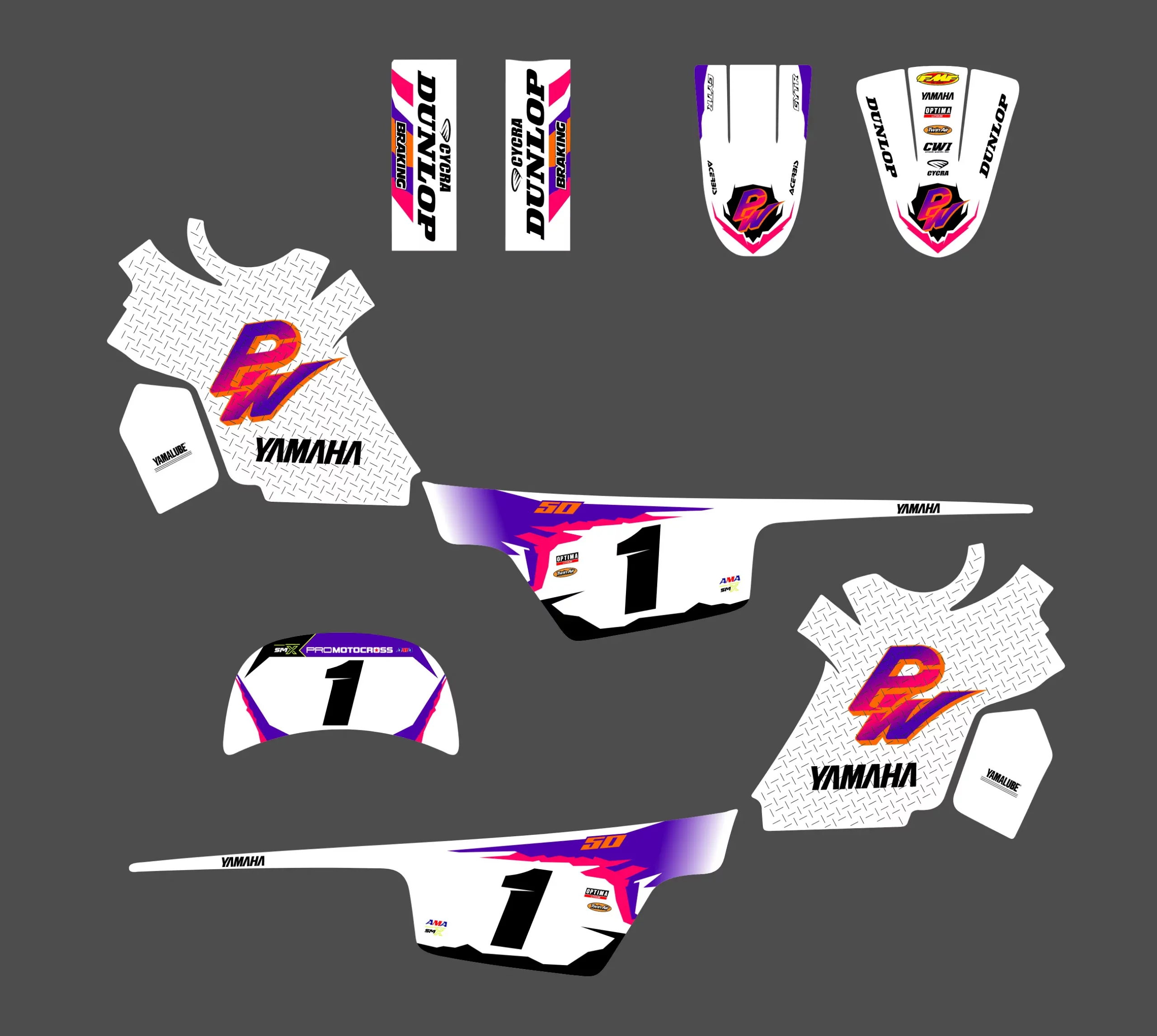 kit déco yamaha piwi 50 (pw) anniversaire