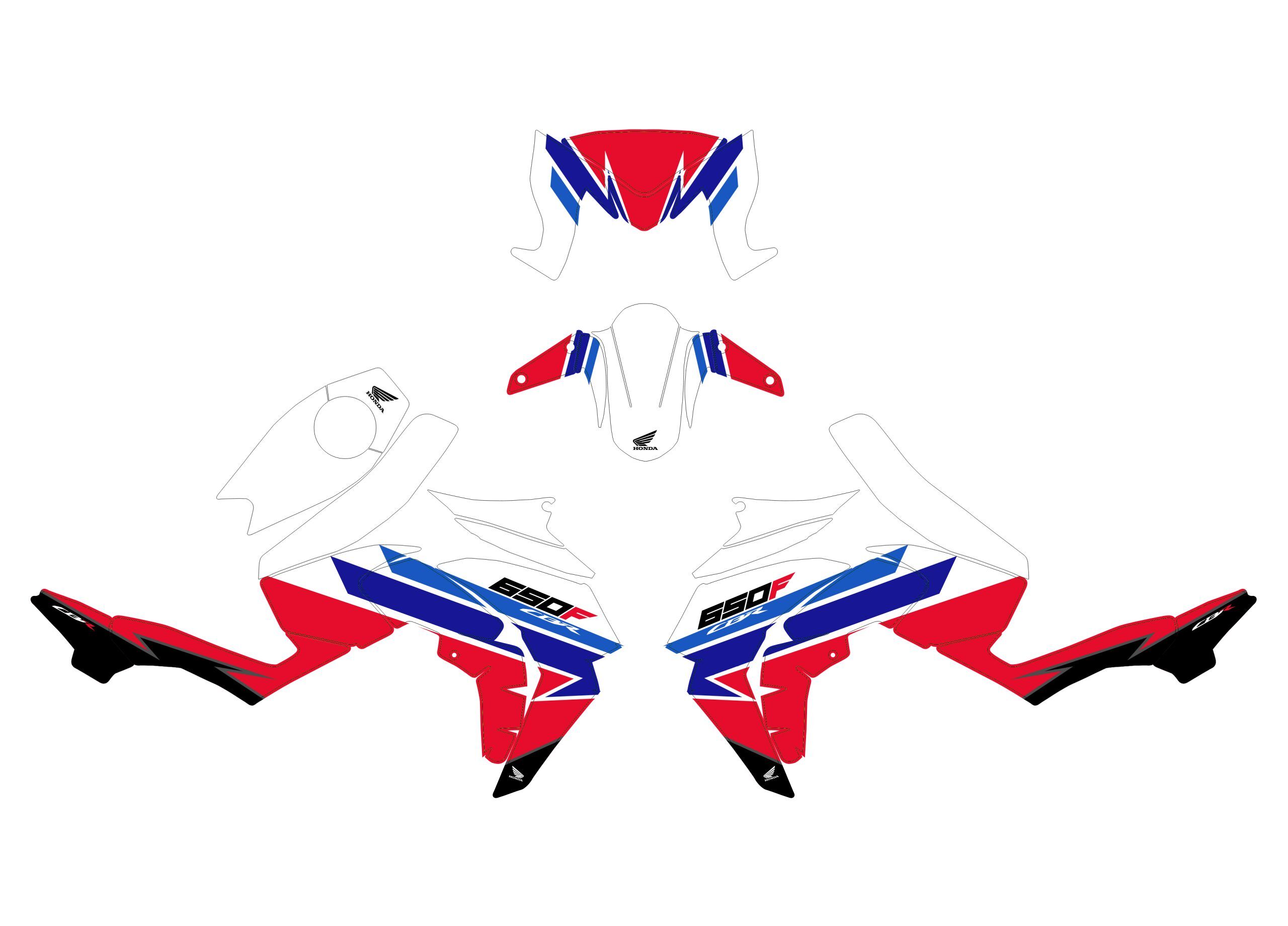 kit déco honda cb 650 f (2014 2016) – origine